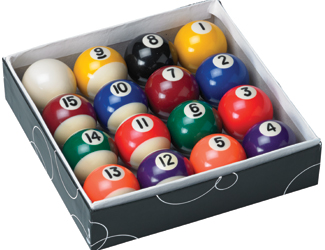 Children's 1.5 inch Ball Set Pool Cue