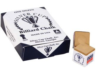 Silver Cup Chalk - (Box of 12)                               Pool Cue