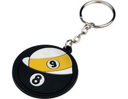 Key Chain - Rubber 9 & 8                                     