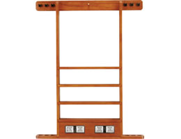 Wall Rack - 6 Cue w/ Score Counter 