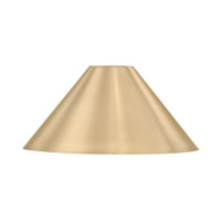 14" New Age Brass Cone Metal Shade