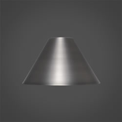 7" Brushed Nickel Cone Metal Shade