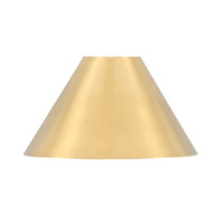 7" New Age Brass Cone Metal Shade