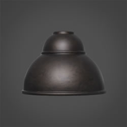 7" Bronze Double Bubble Metal Shade