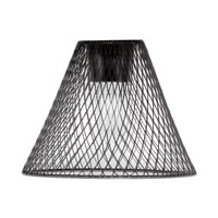 7" Dark Granite Cone Mesh Metal Shade