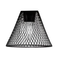 7" Matte Black Cone Mesh Metal Shade