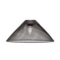 14" Dark Granite Cone Mesh Metal Shade