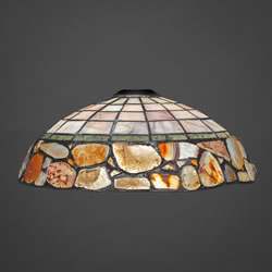 16" Cobblestone Tiffany Glass