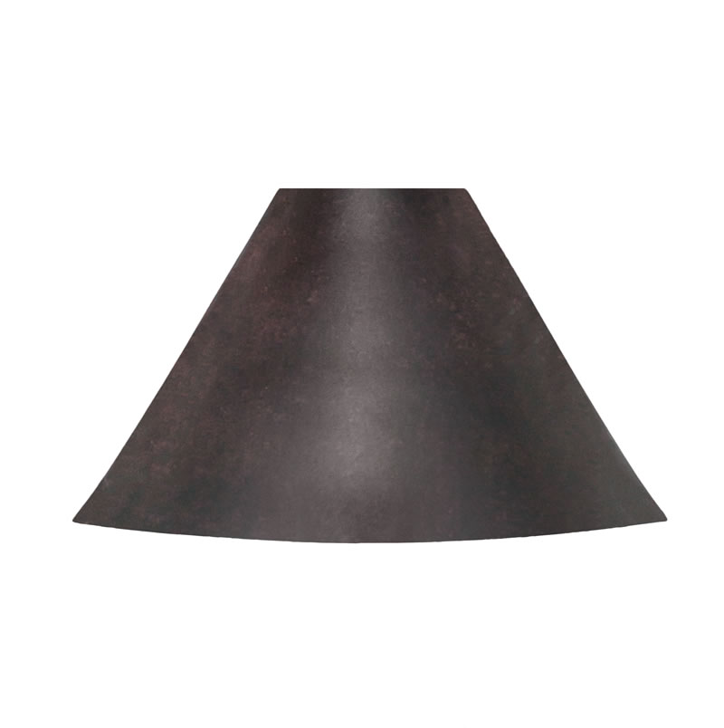 7" Dark Granite Cone Metal Shade