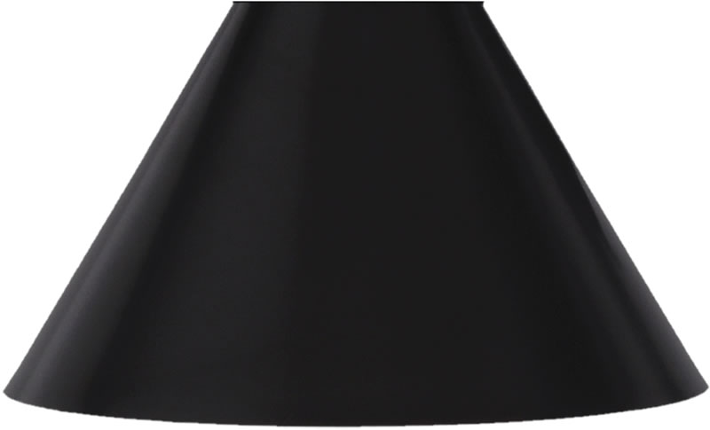 7" Matte Black Cone Metal Shade