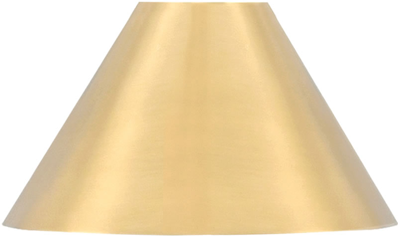 7" New Age Brass Cone Metal Shade