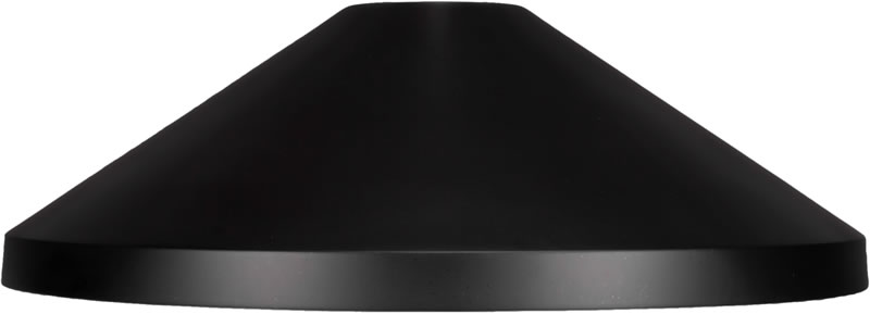 14" Matte Black Cone Metal Shade