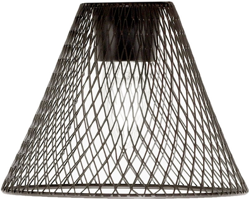 7" Espresso Cone Mesh Metal Shade