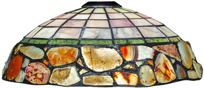 16" Cobblestone Art Glass