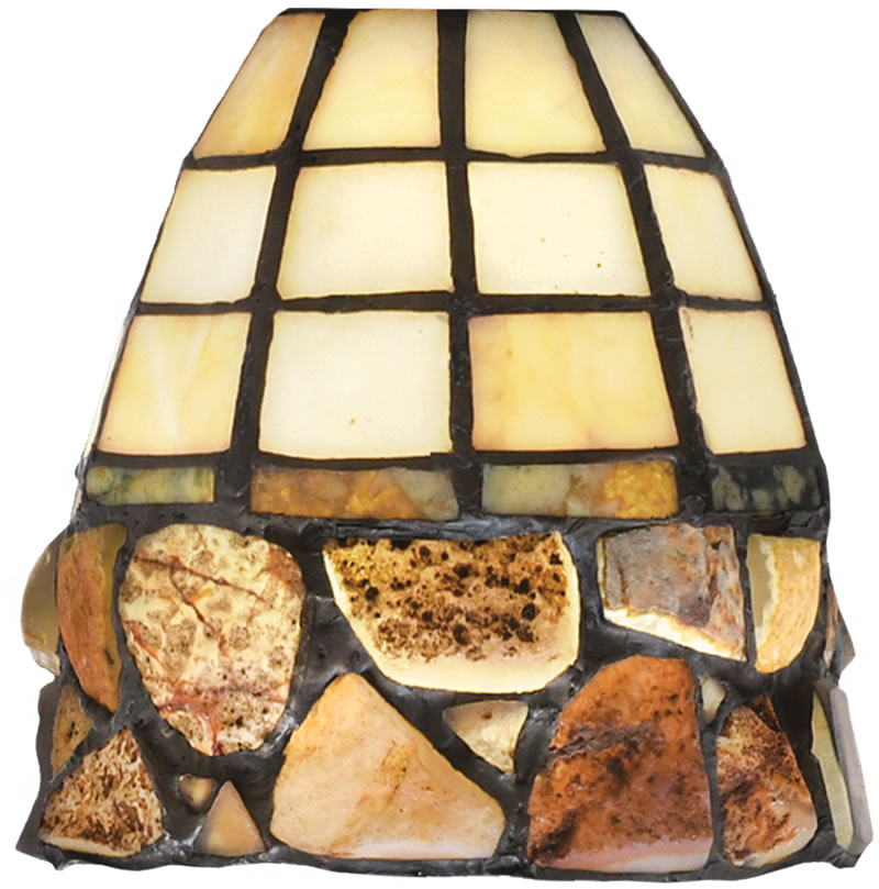 7" Cobblestone Art Glass