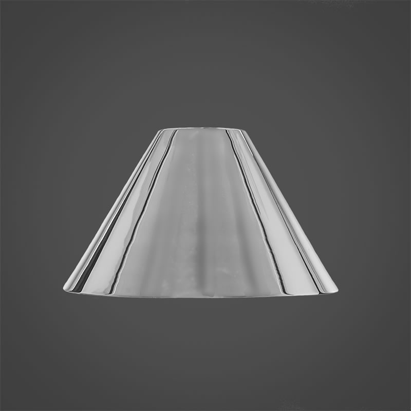 7" Chrome Cone Metal Shade