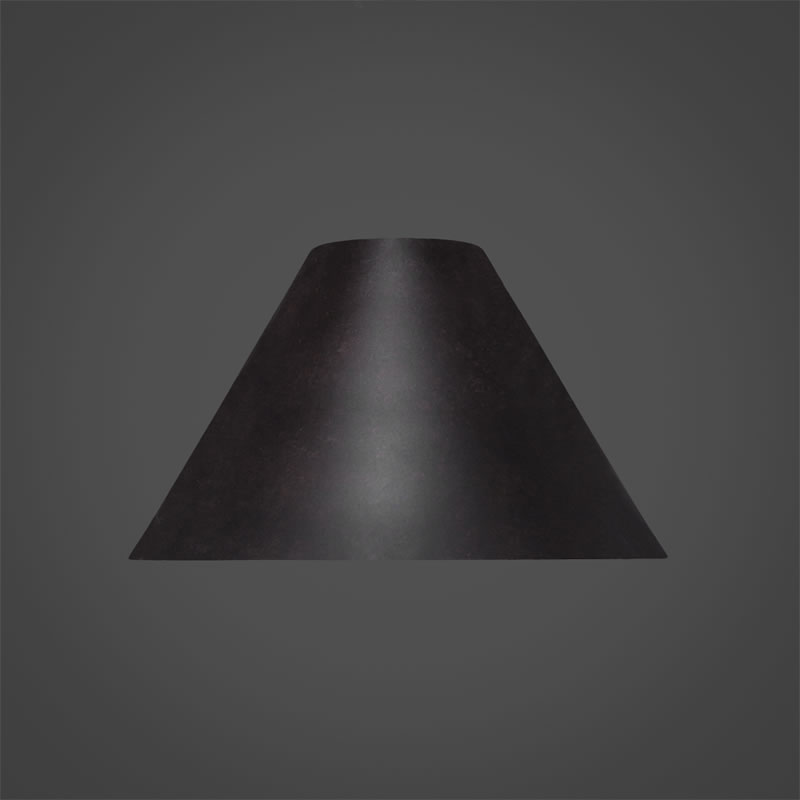 7" Dark Granite Cone Metal Shade